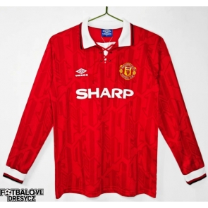 Manchester United 1992-1994 Retro Domácí Dres Dlouhý Rukáv